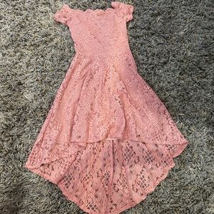 JUNIORS CITY STUDIO PINK DRESS